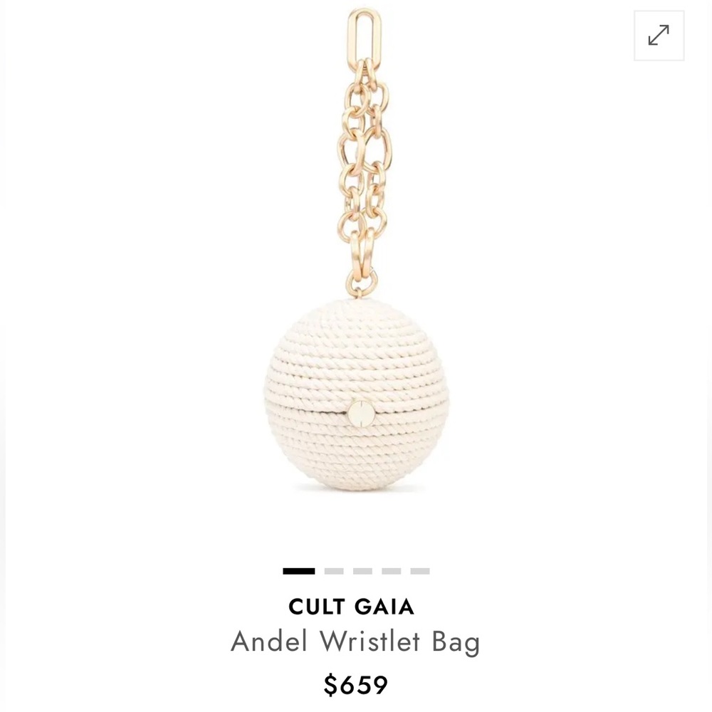 Cult gaia Off-white Andel wristlet bag - Picture 2 of 12